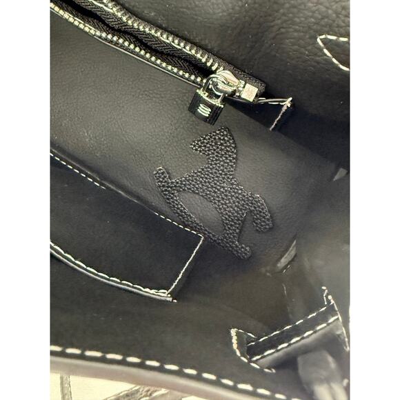 Hermès 25cm Birkin HSS Panda Black/White Clemence Leather  Birkin Panda Style Satchel Bag Cream Black Pebbled Faux Leather Crossbody Purse